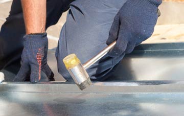 Swining metal flat roofing repairs
